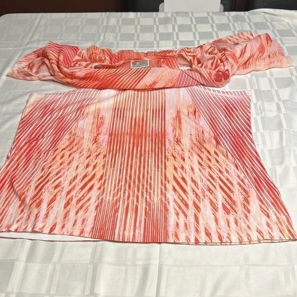 Top,blouse,women XL ,sheer overlay,sparkles,fairy,boho,colorful,flowy,flare EC - Picture 9 of 9